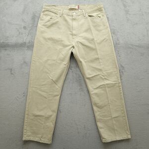 Levi's 505 Jeans Mens Fits 38x30 (Size 40x30) Beige Regular Straight 100% Cotton